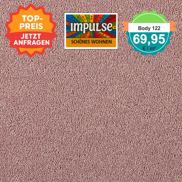 Girloon Body Teppichboden fraise – Draufsicht